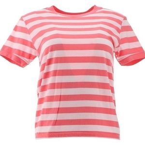 NWT ROXY GIRL'S SUN KISSED BABES SHIRT PINK STRIPE XL (14)